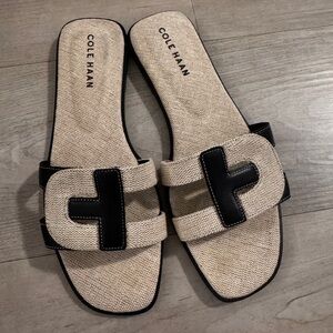 Cole Haan Women's Sandals in Black and Tan